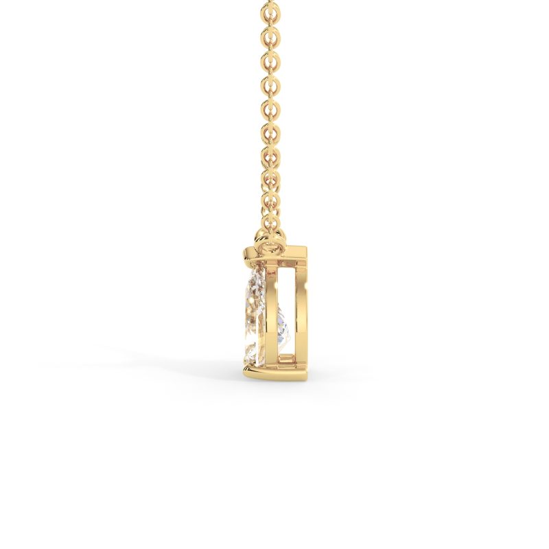 תליון טיפה סוליטר Drop זהב צהוב 3 Mondegar