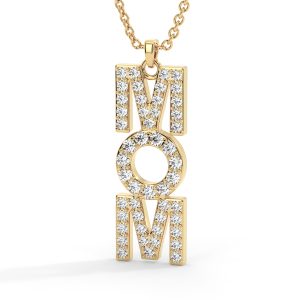 שרשרת MOM יהלומים 0.60 קראט Cherish