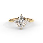 טבעת אירוסין יהלום מרקיזה Daniel זהב צהוב 1