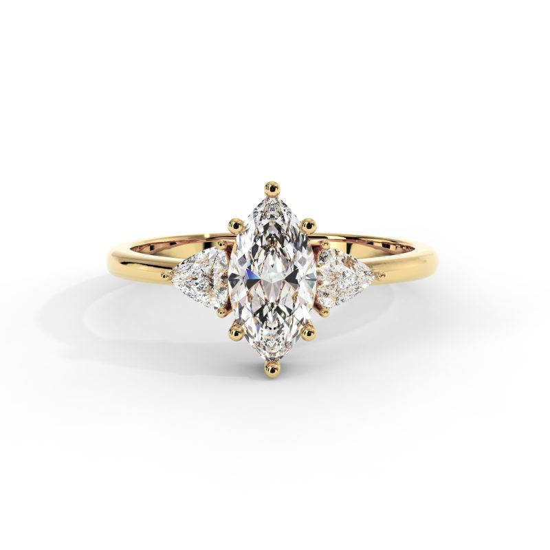 טבעת אירוסין יהלום מרקיזה Daniel זהב צהוב 1 Mondegar טבעת אירוסין יהלום מרקיזה Daniel זהב צהוב 1