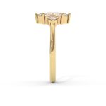 טבעת אירוסין יהלום מרקיזה Daniel זהב צהוב 3