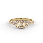 טבעת עין משובצת יהלומים 025 קראט Lunara