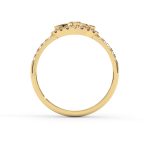 טבעת עין משובצת יהלומים 025 קראט Lunara תמונה 4